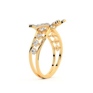 Embrace Leave Diamond Ring